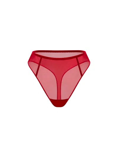 Zhilyova Women's Unnamed Red High-waisted Thong