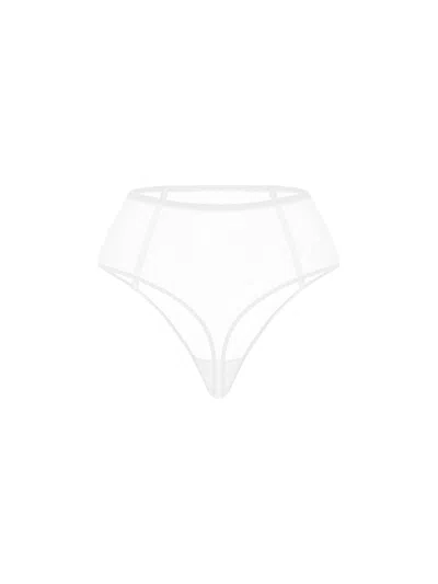 Zhilyova Women's Unnamed White High-waisted Thong
