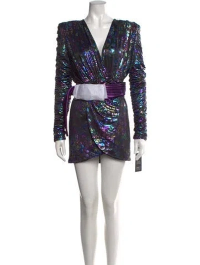 Pre-owned Zhivago Animal Print Mini Dress W/ Tags In Multicolor
