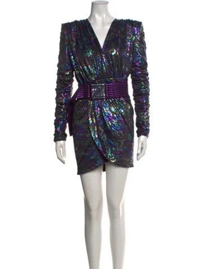 Pre-owned Zhivago Animal Print Mini Dress W/ Tags In Multicolor
