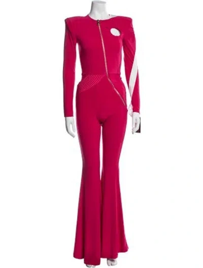 Pre-owned Zhivago Asymmetrical Jumpsuit W/ Tags In Pink