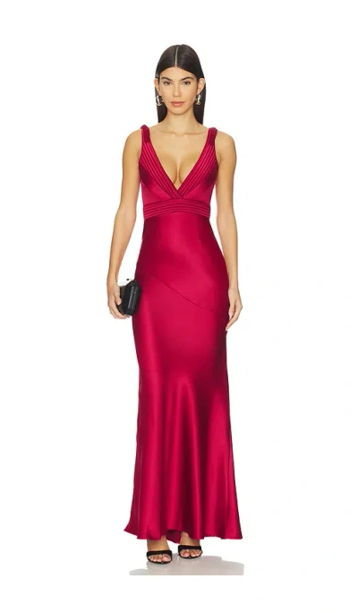 Zhivago Beloved Gown In Ruby