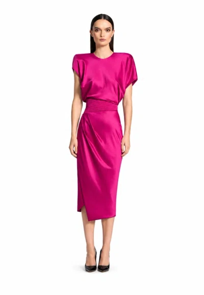 Zhivago Bond Midi Dress In Pink