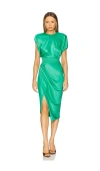 Zhivago Bond Midi Dress In Green