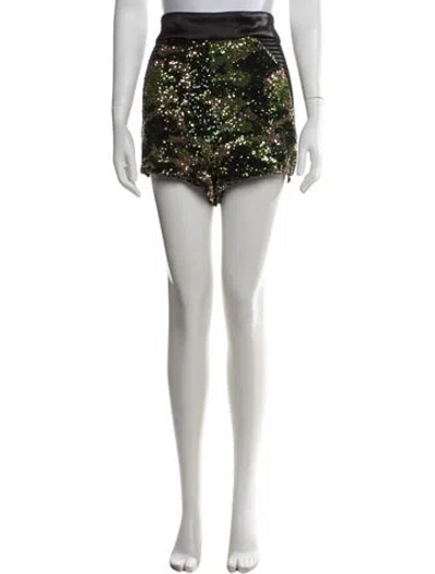 Pre-owned Zhivago Camouflage Print Mini Shorts W/ Tags In Black