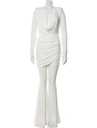 Pre-owned Zhivago Cowl Neck Jumpsuit In Neutrals