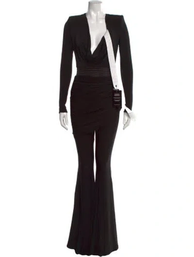 Pre-owned Zhivago Cowl Neck Jumpsuit W/ Tags In Black