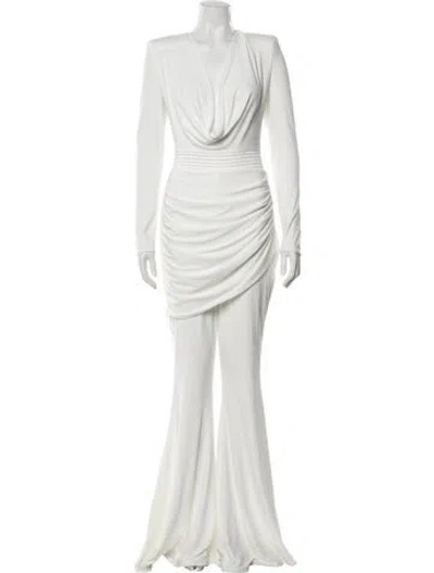 Pre-owned Zhivago Cowl Neck Jumpsuit W/ Tags In White