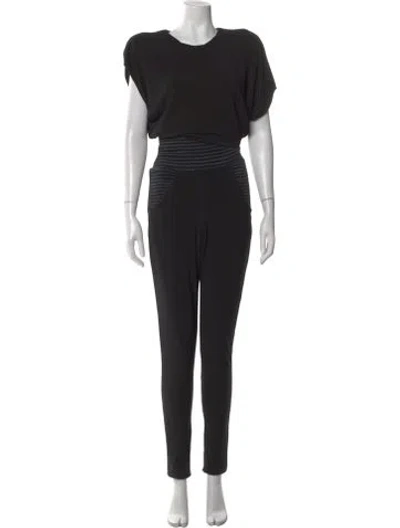 Pre-owned Zhivago Crew Neck Jumpsuit In Black