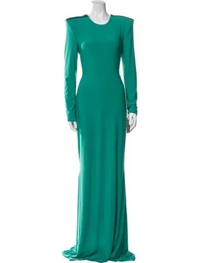 Pre-owned Zhivago Crew Neck Long Dress In Green