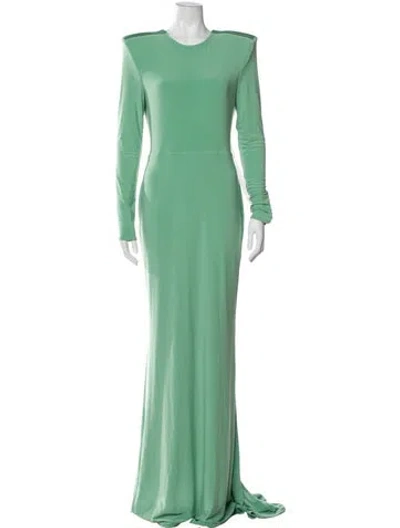 Pre-owned Zhivago Crew Neck Long Dress In Green