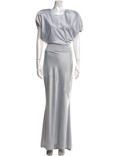 Pre-owned Zhivago Crew Neck Long Dress In Grey