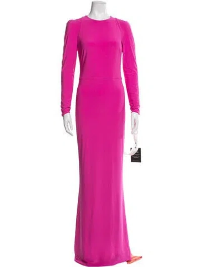 Pre-owned Zhivago Crew Neck Long Dress In Pink