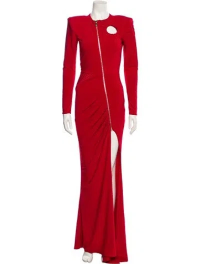 Pre-owned Zhivago Crew Neck Long Dress In Red