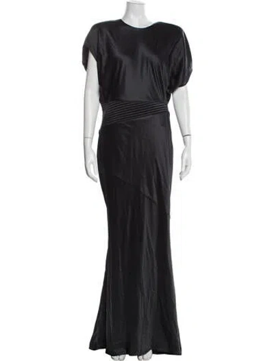 Pre-owned Zhivago Crew Neck Long Dress W/ Tags In Black