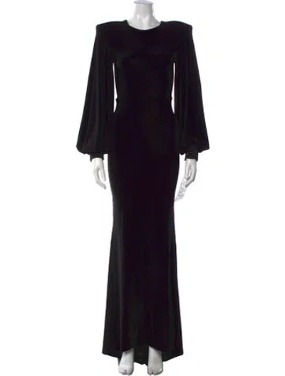 Pre-owned Zhivago Crew Neck Long Dress W/ Tags In Black