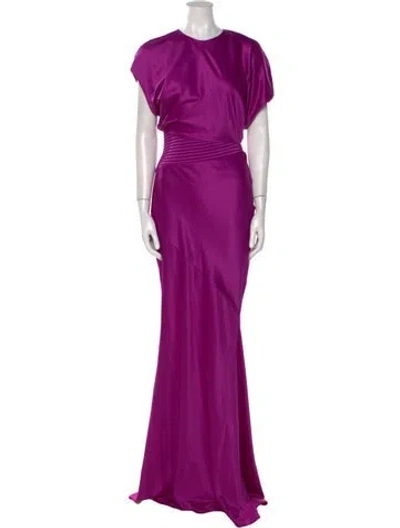 Pre-owned Zhivago Crew Neck Long Dress W/ Tags In Purple