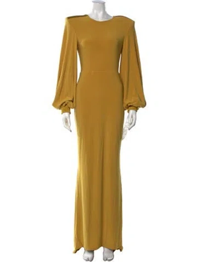 Pre-owned Zhivago Crew Neck Long Dress W/ Tags In Yellow