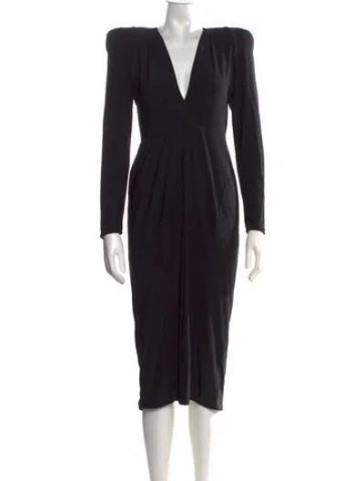 Pre-owned Zhivago Crew Neck Midi Length Dress W/ Tags In Black