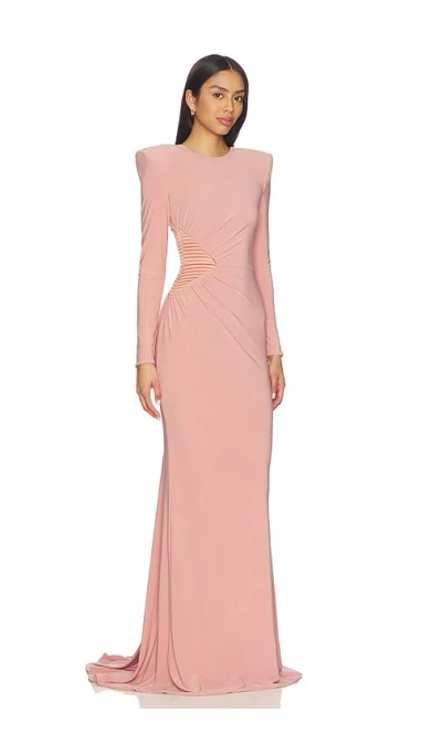 Zhivago Echoes Of Self Gown In Pink