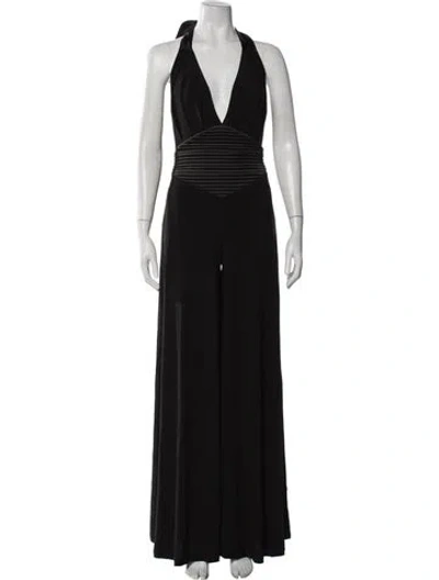 Pre-owned Zhivago Halterneck Jumpsuit In Black
