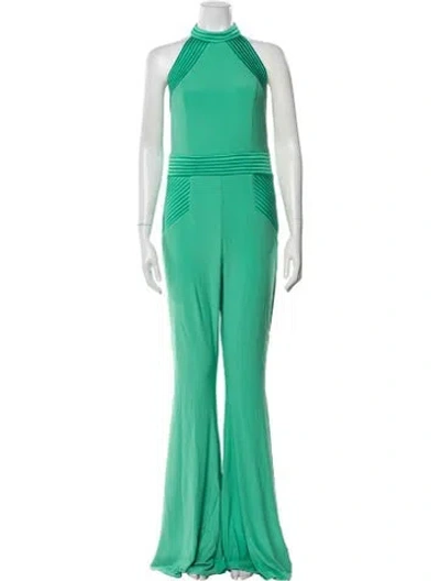 Pre-owned Zhivago Halterneck Jumpsuit In Green