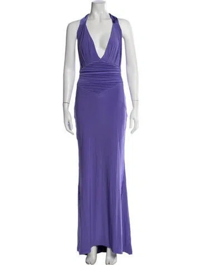 Pre-owned Zhivago Halterneck Long Dress In Multicolor