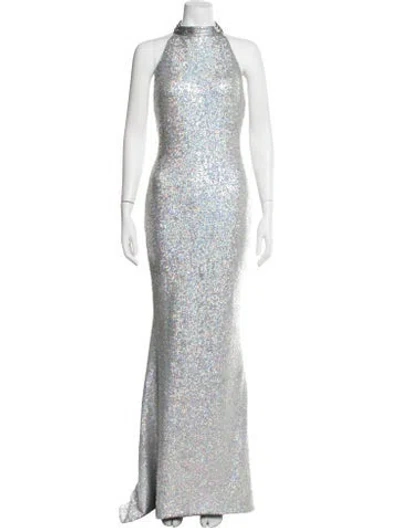 Pre-owned Zhivago Halterneck Long Dress W/ Tags