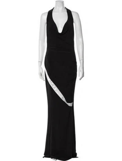 Pre-owned Zhivago Halterneck Long Dress W/ Tags In Multicolor