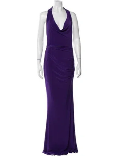 Pre-owned Zhivago Halterneck Long Dress W/ Tags In Multicolor
