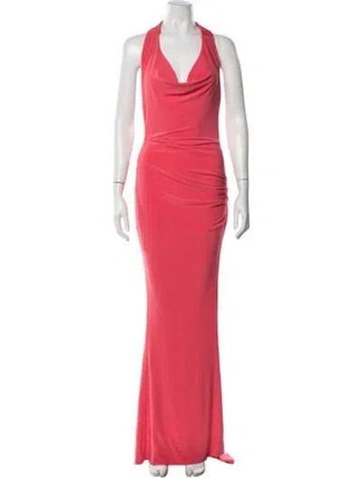 Pre-owned Zhivago Halterneck Long Dress W/ Tags In Multicolor