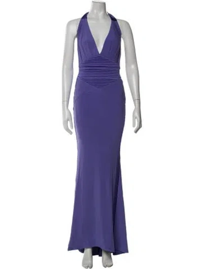 Pre-owned Zhivago Halterneck Long Dress W/ Tags In Purple