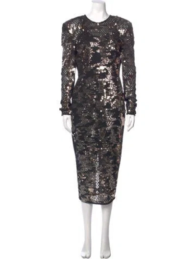 Pre-owned Zhivago Lace Pattern Long Dress In Multi