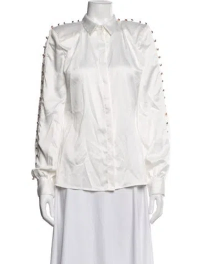 Pre-owned Zhivago Long Sleeve Top In White