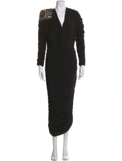 Pre-owned Zhivago Lustris Long Dress In Black