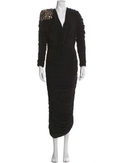 Pre-owned Zhivago Lustris Long Dress In Black