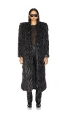 Zhivago Mechanical Dolls Faux Fur Coat In 블랙