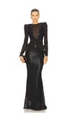 Zhivago Mimicry 2 Piece Gown In Black