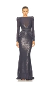 Zhivago Mimicry 2 Piece Gown In Gray