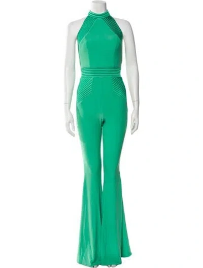 Pre-owned Zhivago Mock Neck Jumpsuit W/ Tags In Green