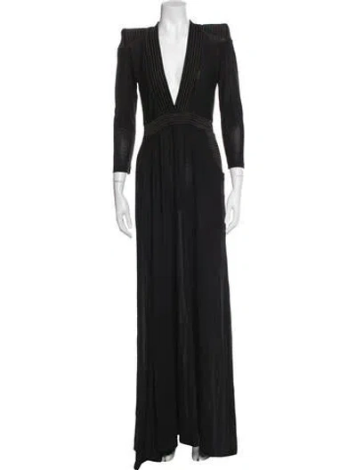 Pre-owned Zhivago Nylon Long Dress In Black