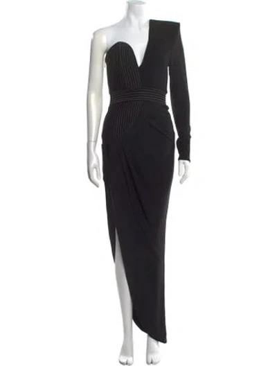 Pre-owned Zhivago One-shoulder Long Dress W/ Tags In Black