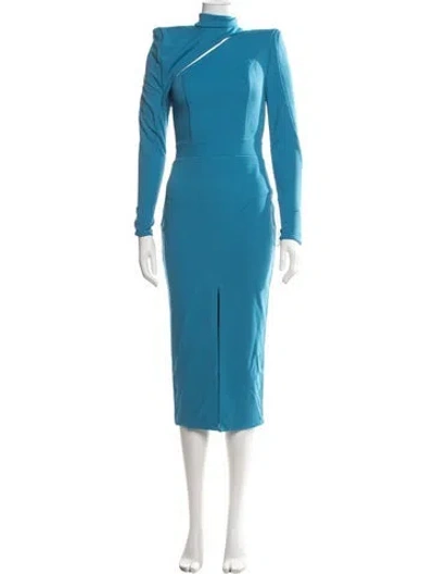 Pre-owned Zhivago One-shoulder Midi Length Dress W/ Tags In Blue
