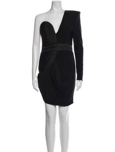 Pre-owned Zhivago One-shoulder Mini Dress In Blue