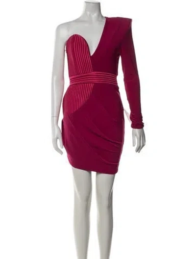 Pre-owned Zhivago One-shoulder Mini Dress W/ Tags In Multicolor