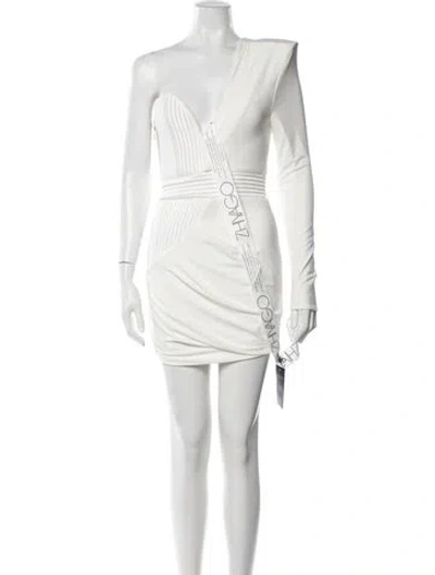 Pre-owned Zhivago One-shoulder Mini Dress W/ Tags In Neutrals