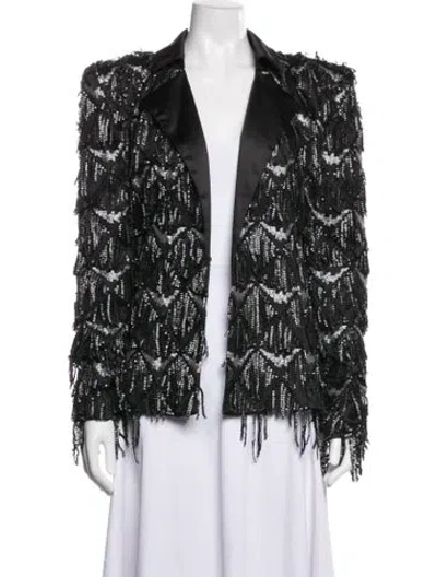 Pre-owned Zhivago Patterned Evening Jacket In Black