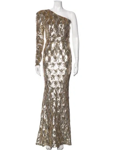 Pre-owned Zhivago Patterned Long Dress In Multi