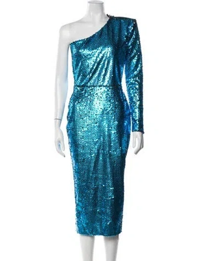 Pre-owned Zhivago Patterned Midi Length Dress W/ Tags In Multicolor