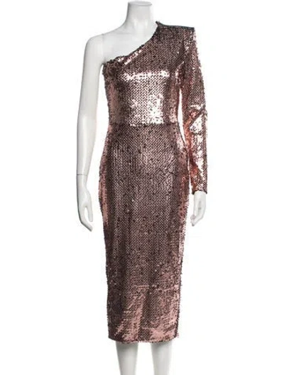 Pre-owned Zhivago Patterned Midi Length Dress W/ Tags In Multicolor